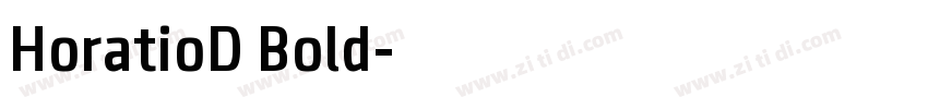HoratioD Bold字体转换